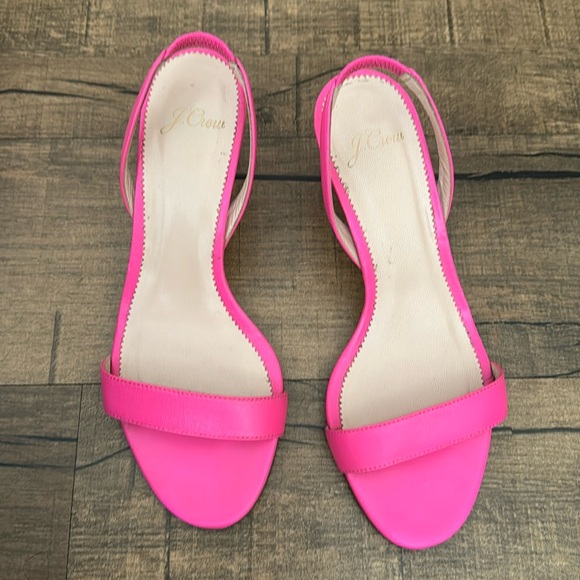 J. Crew Shoes - Jcrew Leather Sling Back Kitten heels
